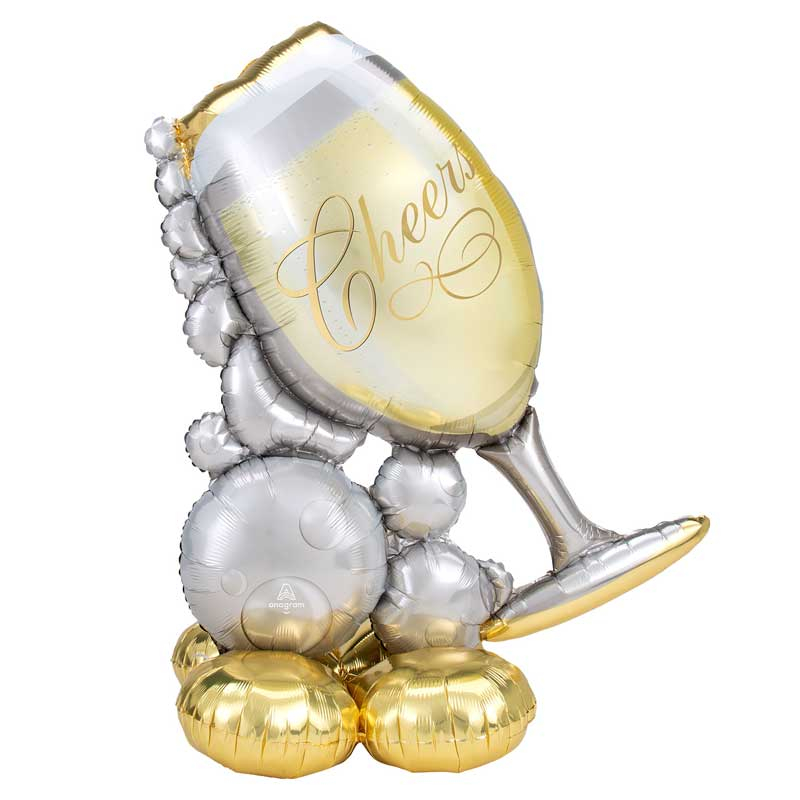 BUBBLY WINE GLASS AIRLOONZ