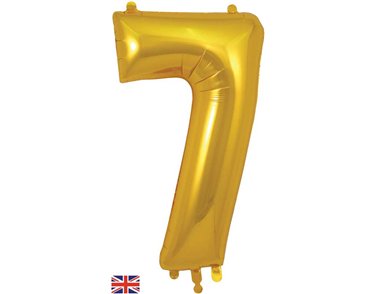 34in NUMBER 7 GOLD JUMBO FOIL