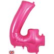 34in NUMBER 4 PINK JUMBO FOIL