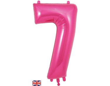 34in NUMBER 7 PINK JUMBO FOIL