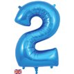 34in NUMBER 2 BLUE JUMBO FOIL