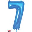 34in NUMBER 7 BLUE JUMBO FOIL