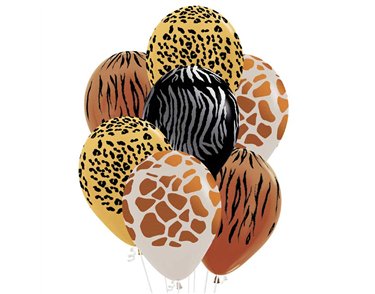 25PK 12IN ANIMAL PRINT SEMPERTEX (20015060)