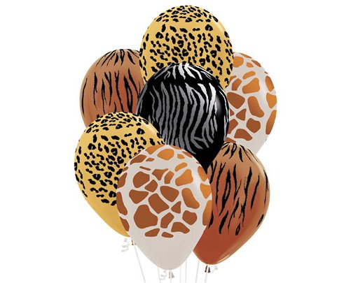 25PK 12IN ANIMAL PRINT SEMPERTEX (20015060)