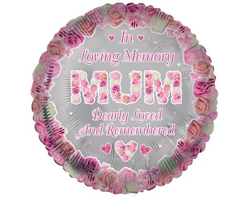 18in MUM REMEMBRANCE FOIL BALLOON