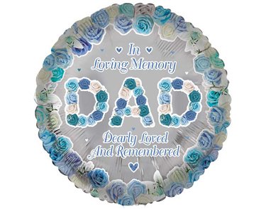 18in DAD REMEMBRANCE FOIL BALLOON