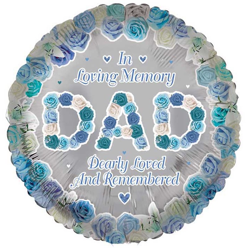 18in DAD REMEMBRANCE FOIL BALLOON