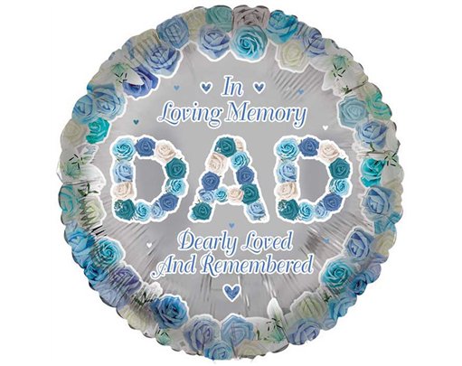 18in DAD REMEMBRANCE FOIL BALLOON