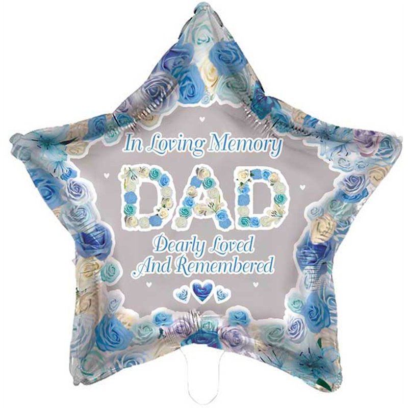 18in DAD REMEMBRANCE FOIL BALLOON