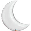 35in SILVER PLAIN FOIL CRESCENT MOON