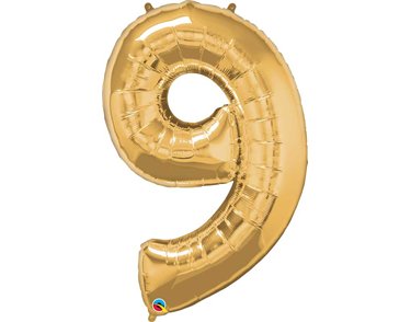JUMBO NUMBER NINE METALLIC GOLD QUALATEX FOIL
