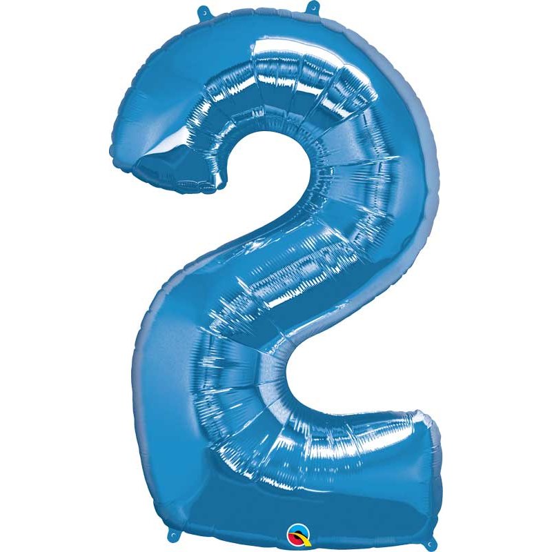 JUMBO NUMBER TWO SAPPHIRE BLUE QUALATEX FOIL