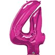 JUMBO NUMBER FOUR MAGENTA QUALATEX FOIL