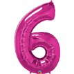 JUMBO NUMBER SIX MAGENTA QUALATEX FOIL