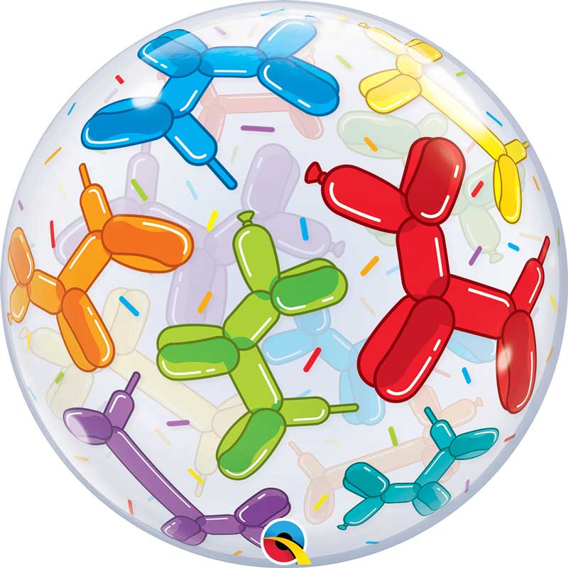 22in BALLOON DOGS SINGLE BUBBLE