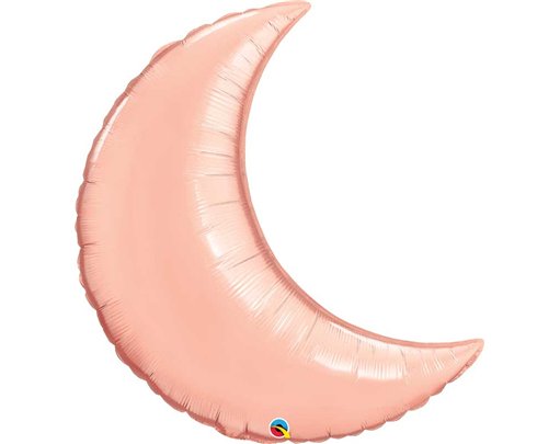 35in ROSE GOLD PLAIN FOIL CRESCENT MOON