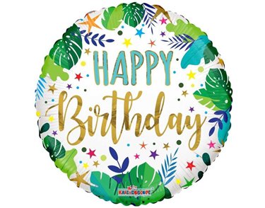 18in BIRTHDAY JUNGLE ECO ONE FOIL BALLOON
