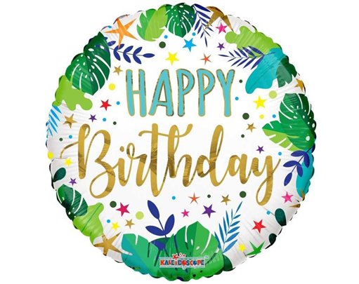 18in BIRTHDAY JUNGLE ECO ONE FOIL BALLOON