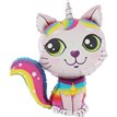 38in PINK RAINBOW CAT FOIL BALLOON