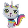 38in BLUE RAINBOW CAT FOIL BALLOON