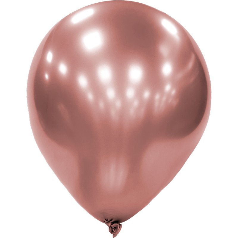 50PK 11in PLATINUM ROSE GOLD GLOBOS LATEX