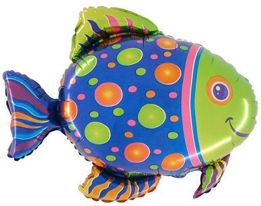 30in FISH FOIL BALLOON