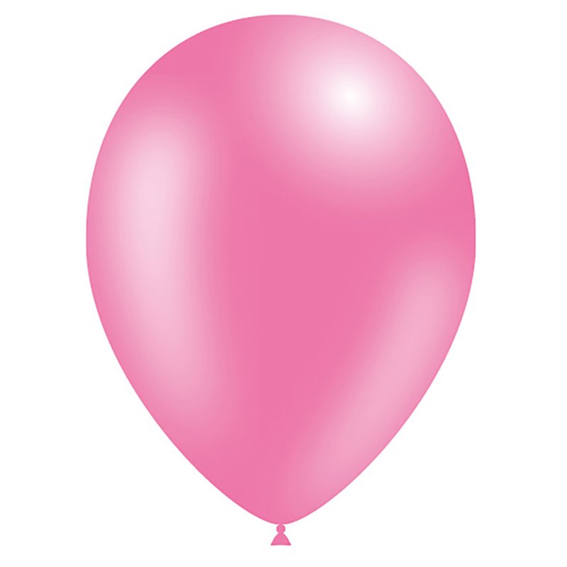 100PK 5in FASHION SOLID BUBBLE GUM PINK DECOTEX