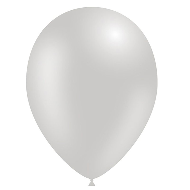 100PK 5in METALLIC SILVER DECOTEX