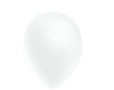 100PK 5in METALLIC WHITE DECOTEX