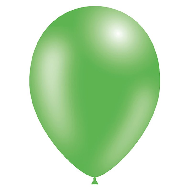 100PK 5in METALLIC LIME GREEN DECOTEX