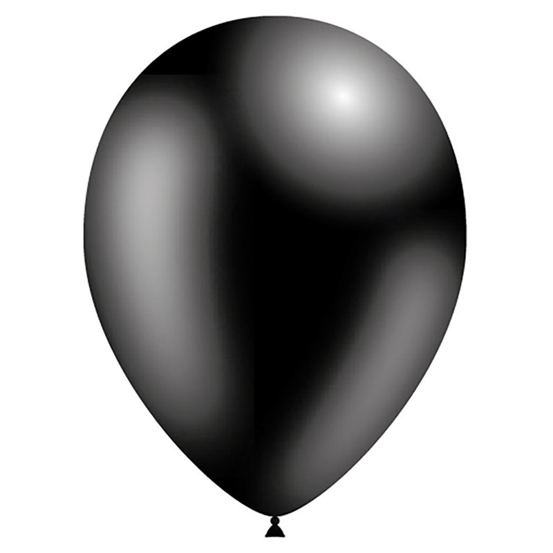 100PK 5in METALLIC BLACK DECOTEX