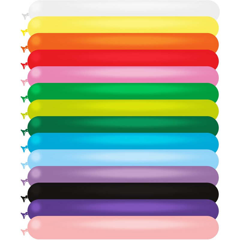 100PK 260 FASHION SOLID ASSORTED MODELLING DECOTEX