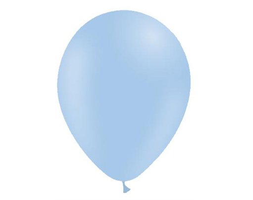 100PK 5in MATTE PASTEL BLUE DECOTEX