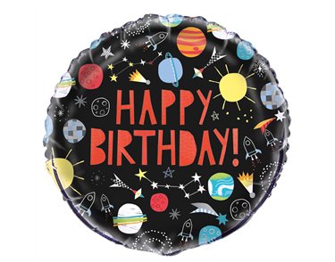 18in OUTER SPACE FOIL BALLOON