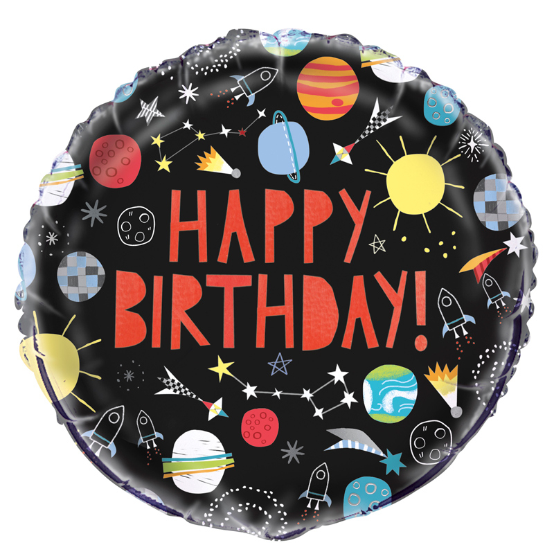18in OUTER SPACE FOIL BALLOON