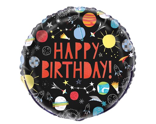 18in OUTER SPACE FOIL BALLOON