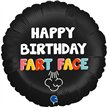 18in HAPPY BIRHTDAY FART FACE FOIL BALLOON