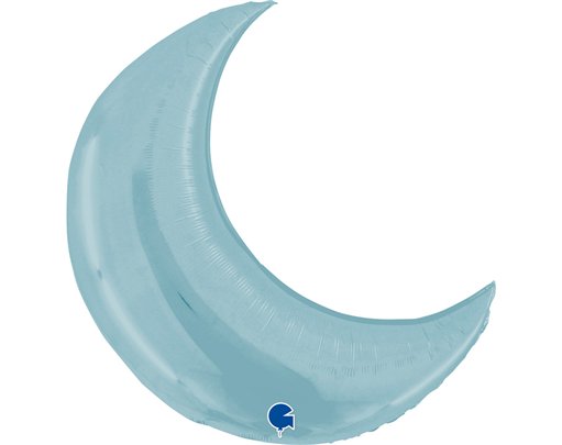36in MOON PASTEL BLUE FOIL BALLOON