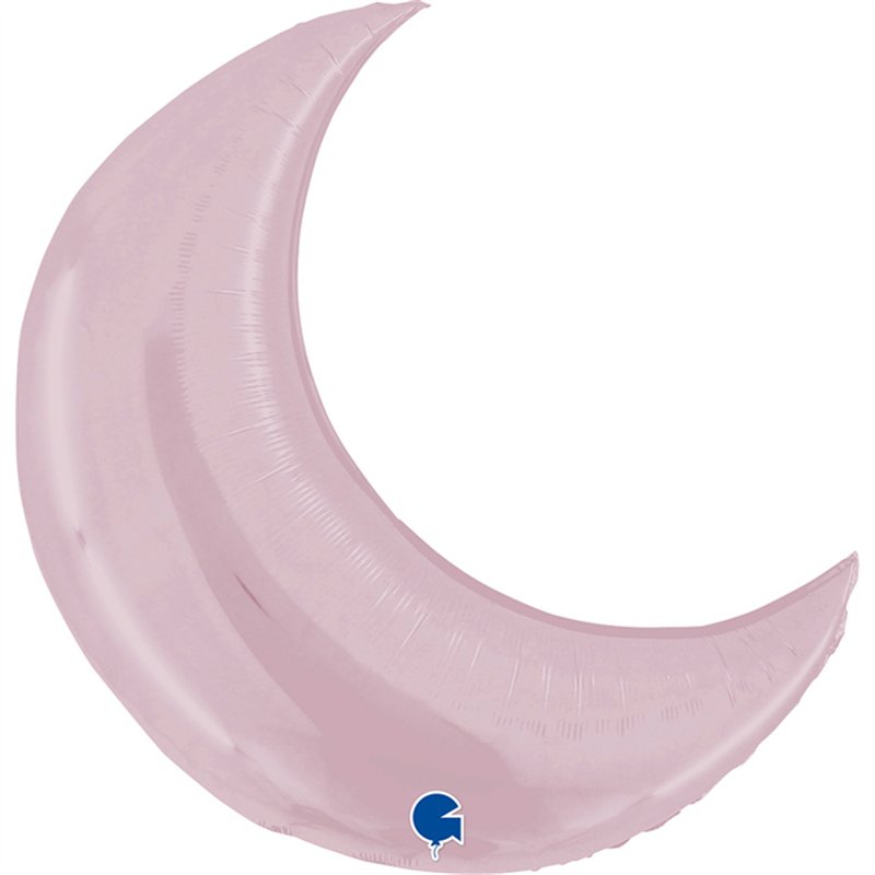 36in MOON PASTEL PINK FOIL BALLOON