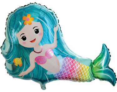 MERMAID JUMBO FOIL BALLOON