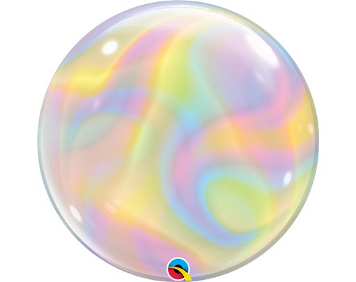 22in IRIDESCENT SWIRLS SINGLE BUBBLE