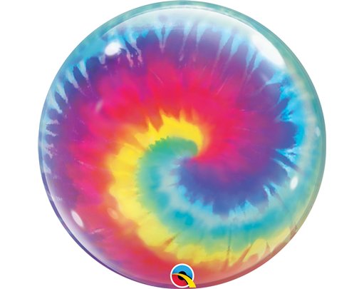 22in TIE DYE SWIRLS SINGLE BUBBLE