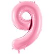 86cm NUMBER 9 LIGHT PINK FOIL BALLOON