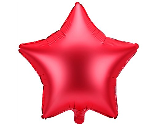 48cm RED STAR FOIL BALLOON