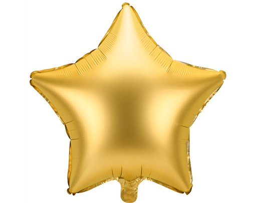 48cm GOLD STAR FOIL BALLOON