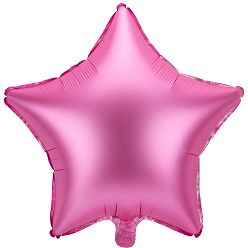 48cm PINK STAR FOIL BALLOON
