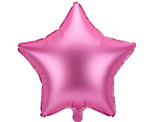 48cm PINK STAR FOIL BALLOON