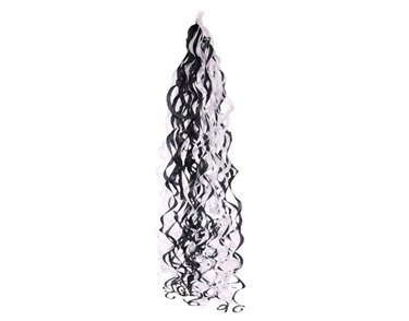 BLACK / WHITE BALLOON TASSELS FOR 18IN FOILS