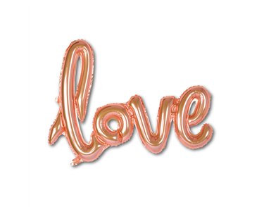 ROSE GOLD LOVE FOIL BALLOON