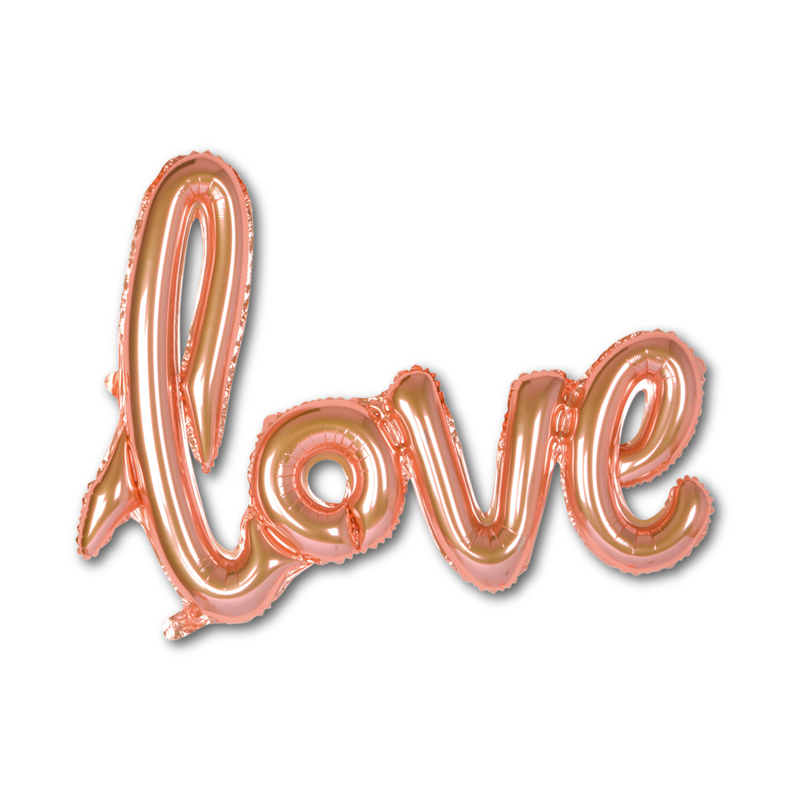 ROSE GOLD LOVE FOIL BALLOON